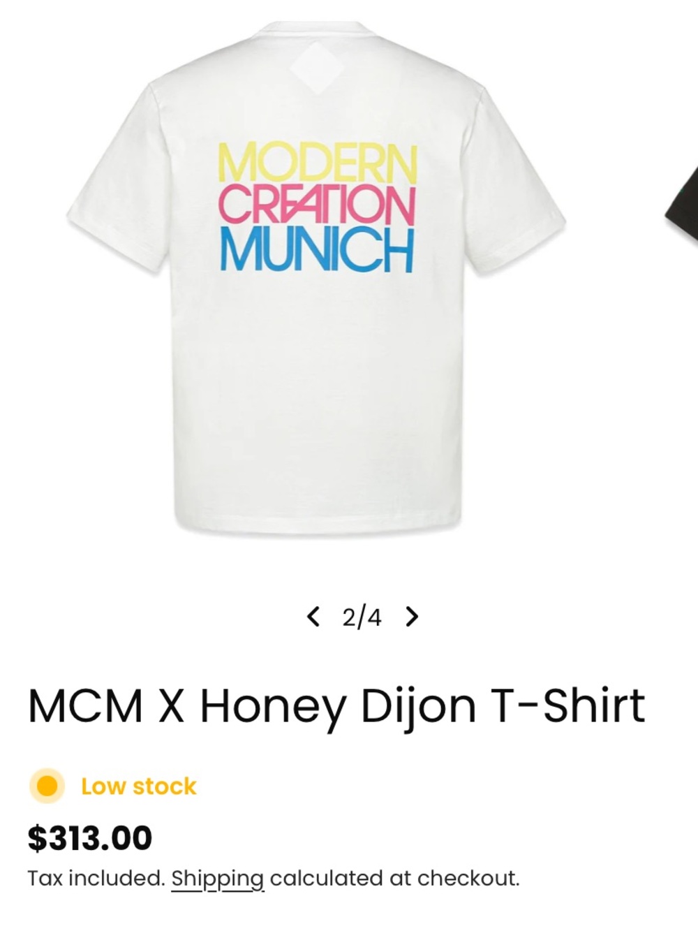 MCM Limited edition, Unisex Short-Sleeve Crewneck Tee with Green Emblem
